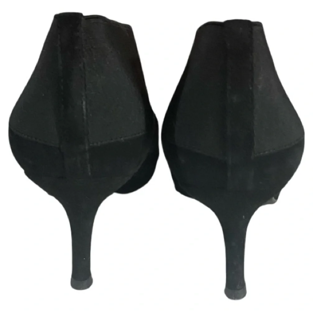 Stuart Weitzman Booties, High Heels 3.25”, Sz 8.5, Suede Leather, Neutral​